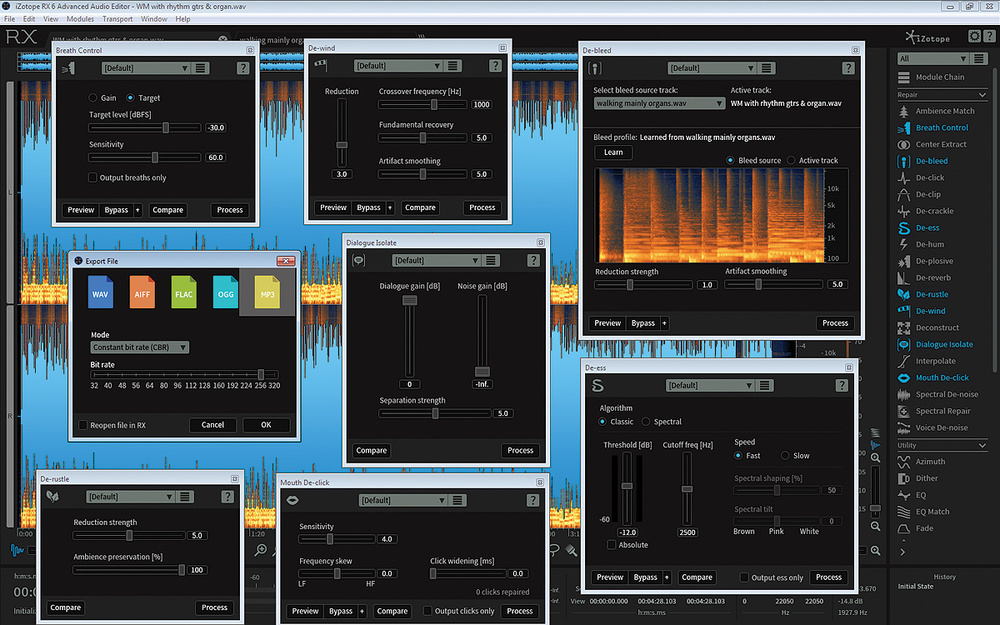 Izotope rx 6 program is too big than my monitor life
